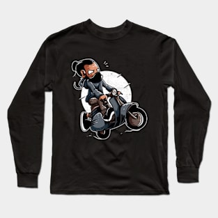 vespa rider Long Sleeve T-Shirt